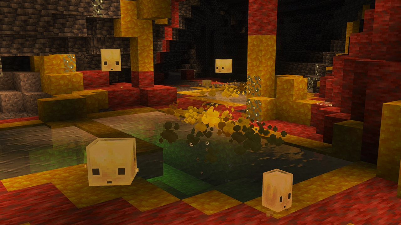 The Sulfur Cube mob in Minecraft